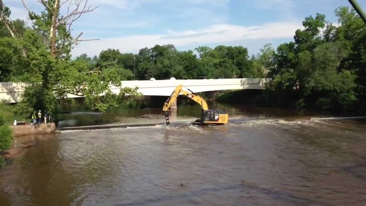 Raritan River Dam Removal, Nevius Street Bridge, Raritan and Hillsborough, Duke Farms