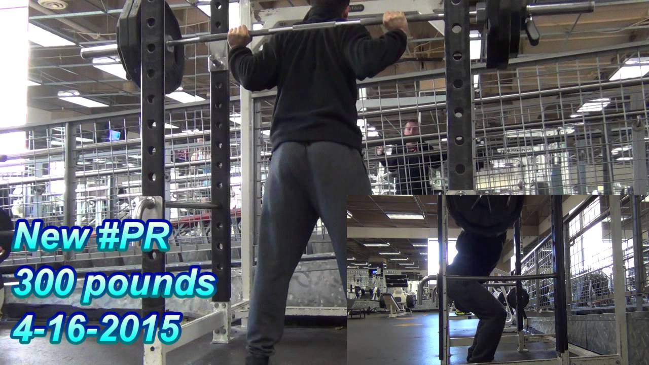 NEW PR 300 LBS. Squat YouTube