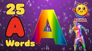 25 Words Starting with The Letter A | ABC Adventures #bugpapa screenshot 1