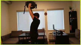 Upper Body: Backpack Overhead Press