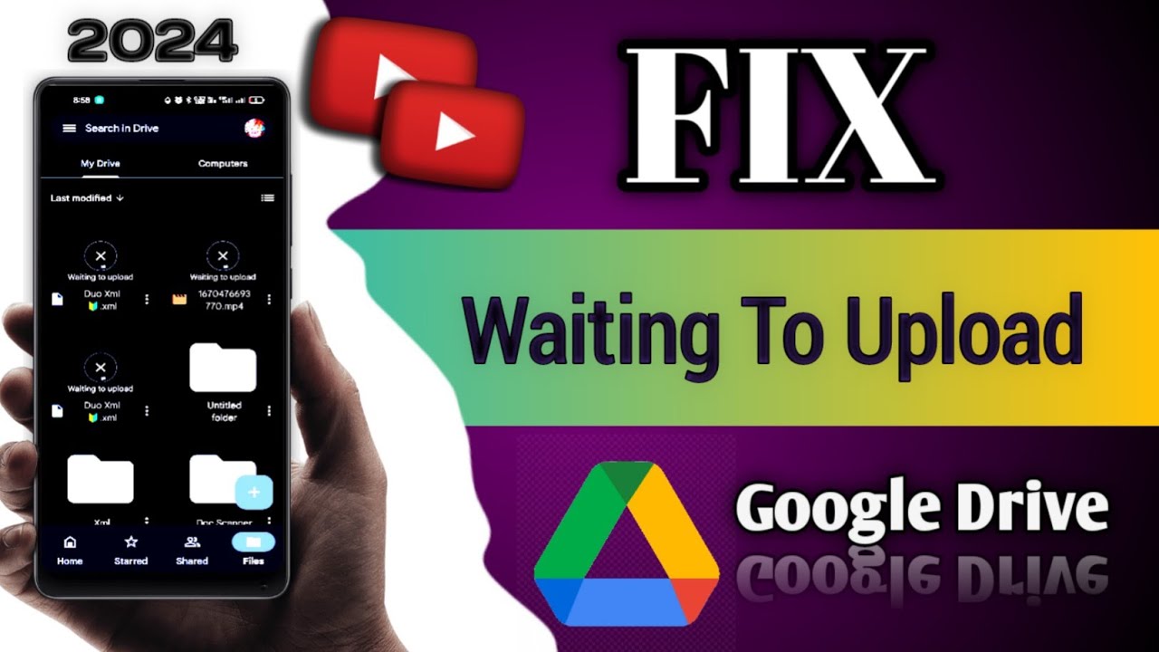 Google Drive Waiting To Upload Problem || The MilkyTech