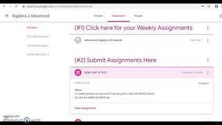 Week 6, Advanced Algebra 2