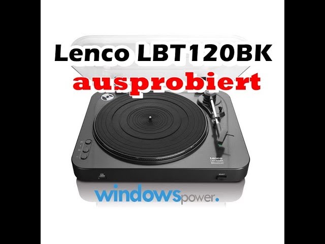 Lenco Plattenspieler LBT120BK ausprobiert - YouTube