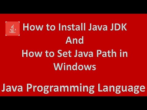 How to Install Java JDK And Set Java Path on Windows