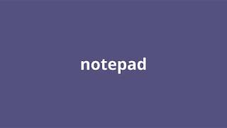 what is the meaning of notepad.
