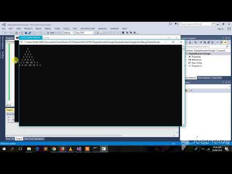 C# Program to Display Numbers in the form of Triangle