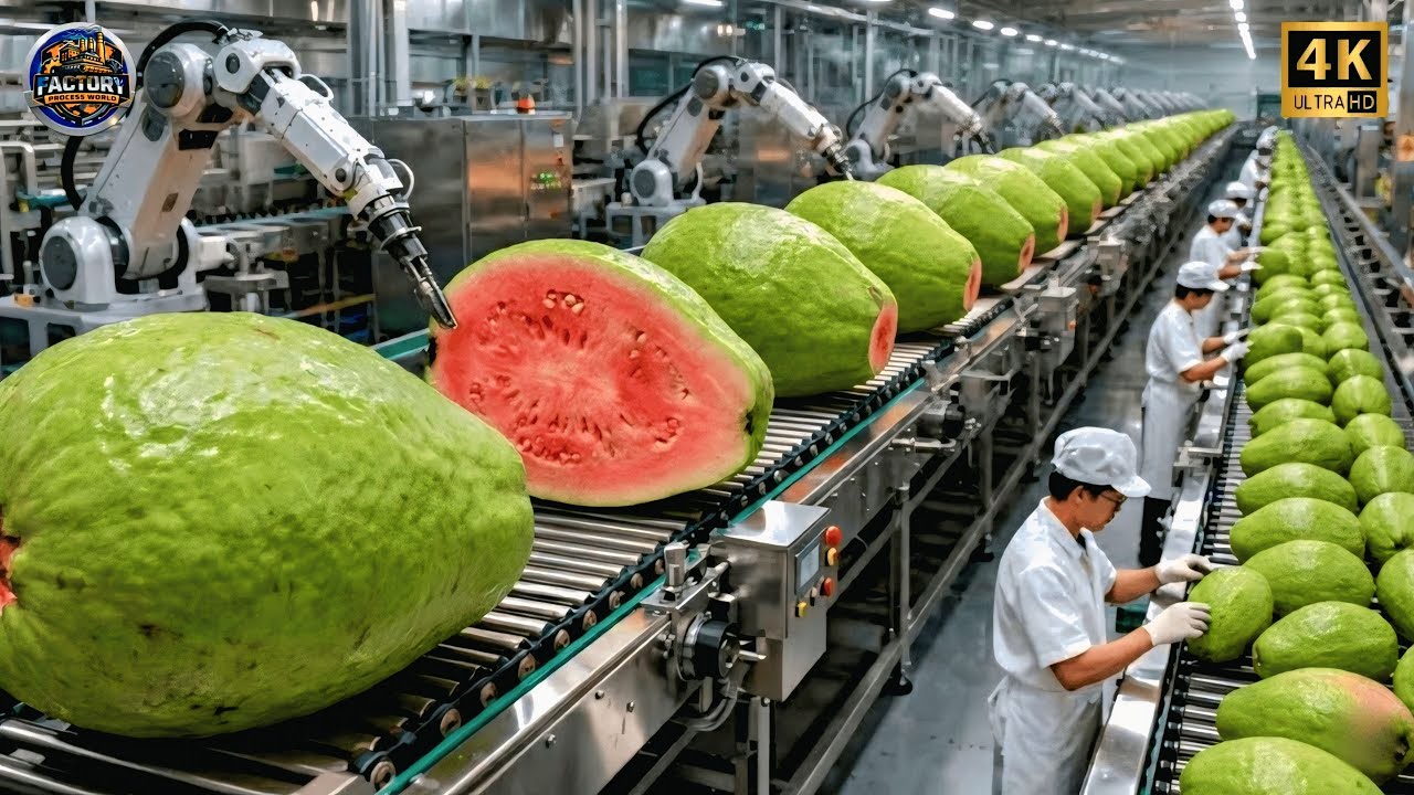 Inside a Modern Guava Factory: From Fresh Guavas to Pink Guava Paste (Full Process)