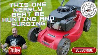 Mountfield 414 Worst Hunting and Surging Lawnmower I Have Had.