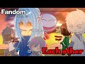Fandom react to each other || Rimuru Tempest [1/6] English + Indonesia || gacha react 