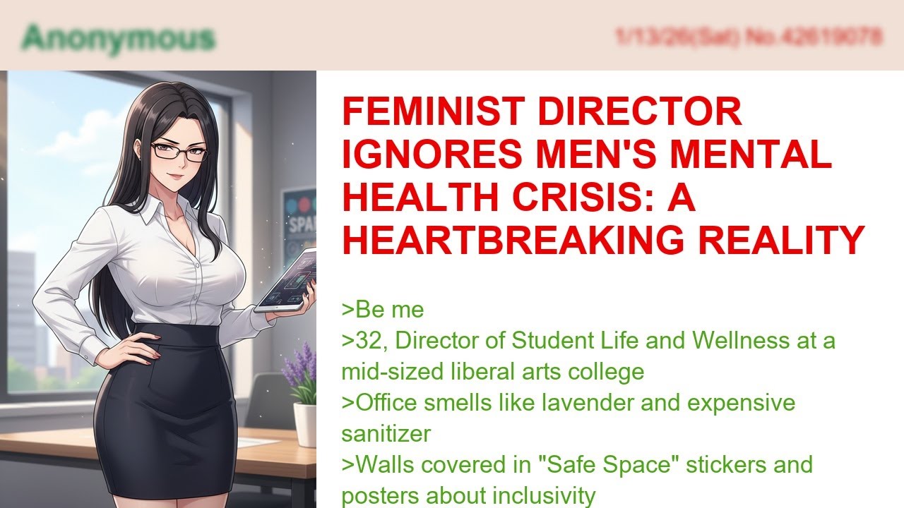 Feminist Director Ignores Men's Mental Health Crisis: A Heartbreaking Reality Check