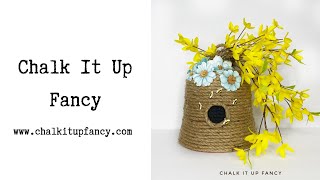 DIY Jute Beehive / Skep