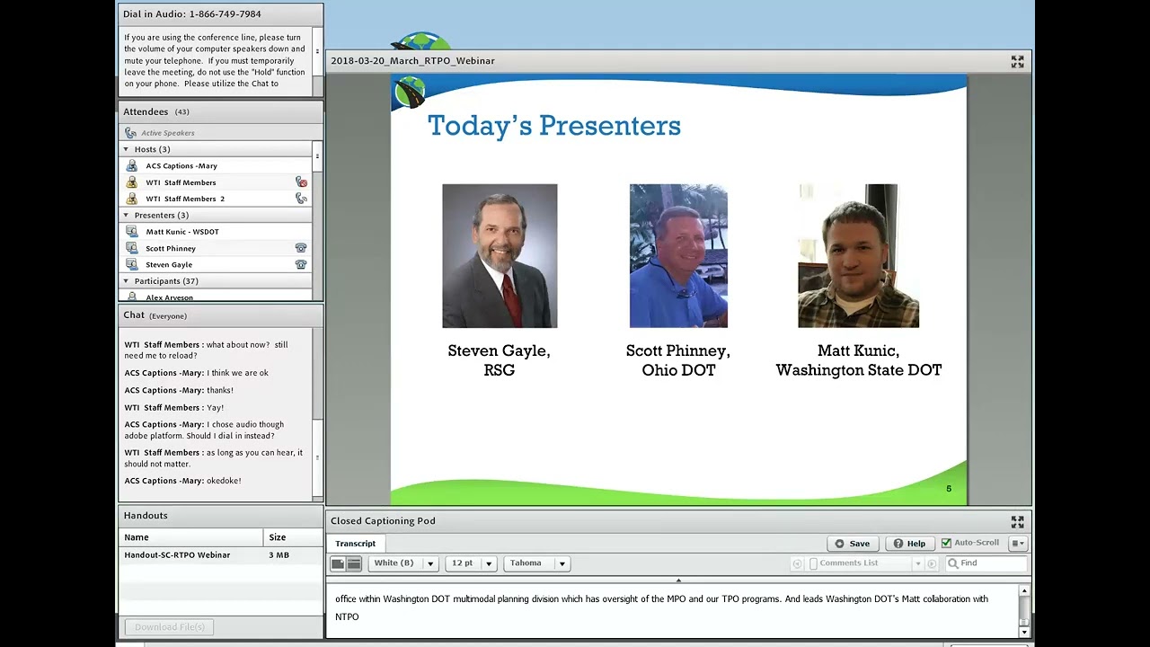 Creating a Rural Transportation Planning Organization - March 20, 2018