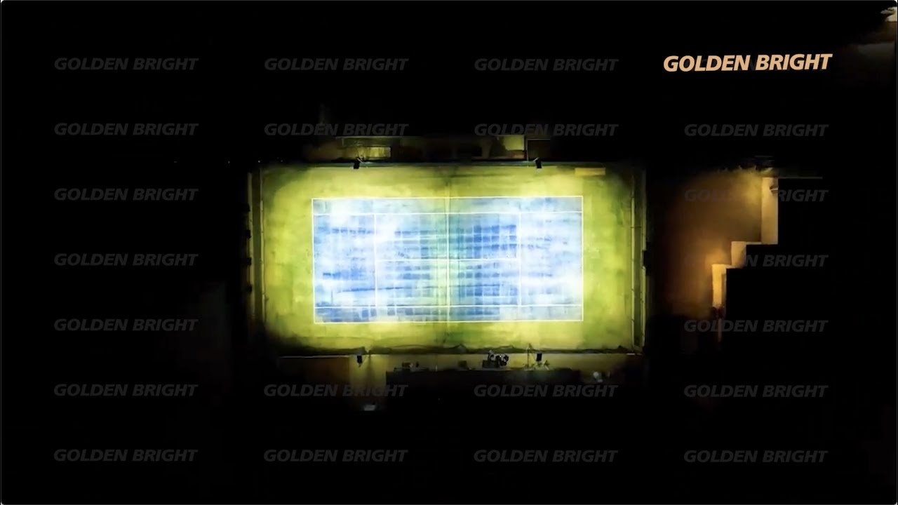 🎾 GoldenBright – Precision Lighting for Tennis Courts at Every Level