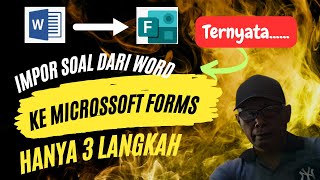 How to Import Questions from Word to Microsoft Forms | #154