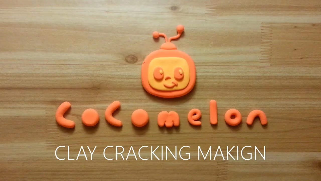 orange cocomelon clay cracking making 주황 코코멜론 클레이로 만들기