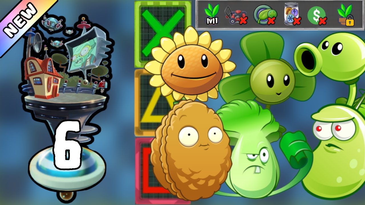 Plants vs Zombies 2 - Far Future Day 6 [Plants Lvl 1 & No Premium ...
