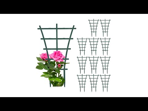 Confezione Da 2 Piccoli Tralicci Per Piante In Vaso, Traliccio In Metallo Per Piante Rampicanti A Forma Di Foglia Da 124 Supporto Per Piante Da Interno Ed Esterno 86995052 - 7