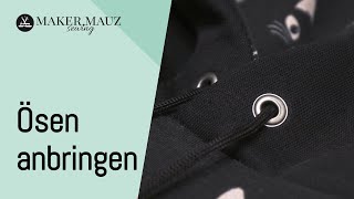 Ösen anbringen / einschlagen - Tutorial mit der Zange oder dem mitgeliefertem Werkezeug