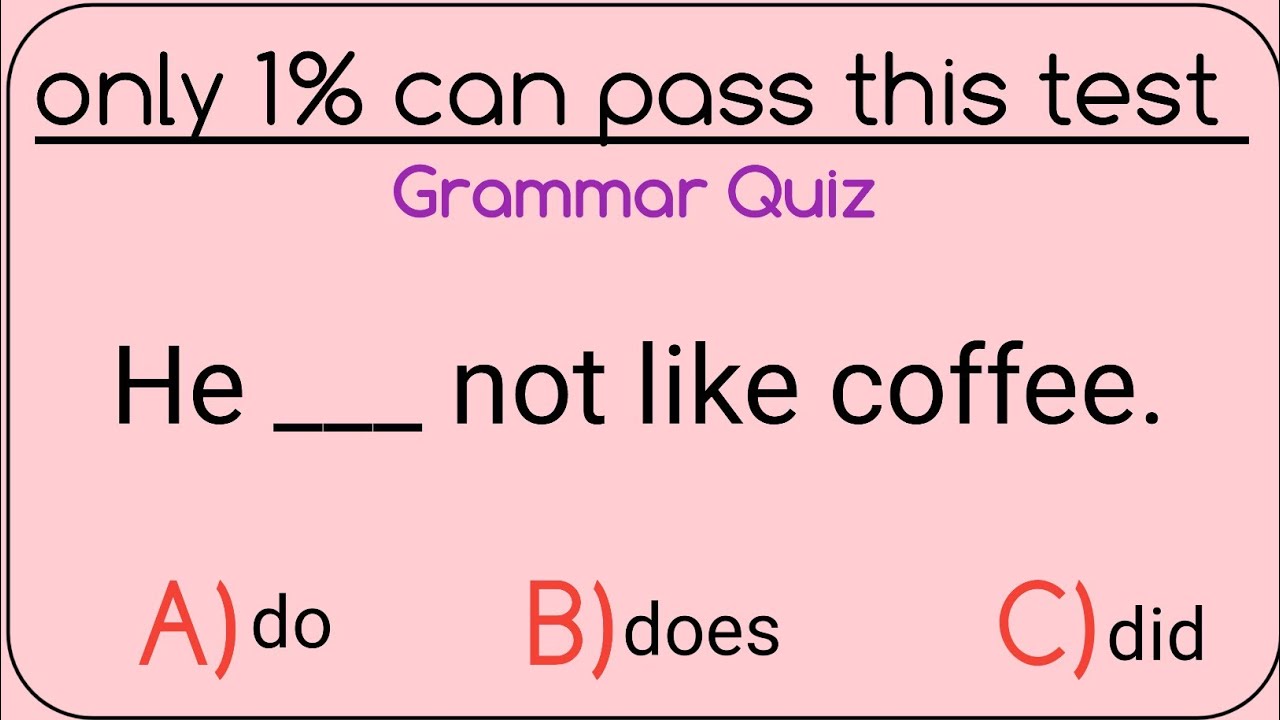 English Grammar Quiz | Test Your Skills Now! - YouTube