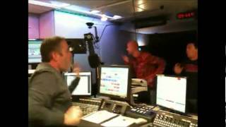 Chris Moyles, Comedy Dave and Dom dance to Chuckie Let the Bass Kick in Miami