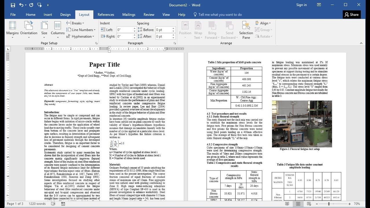 How to Prepare Research Paper for Publication in MS Word (Easy) Intended For Ms Word Thesis Template