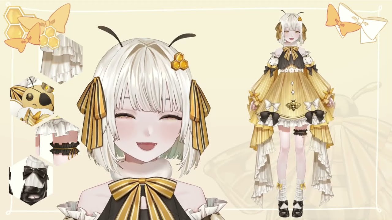 限定1点】蜂モチーフの女の子【VTS対応 - 真昼。 - nizima by Live2D