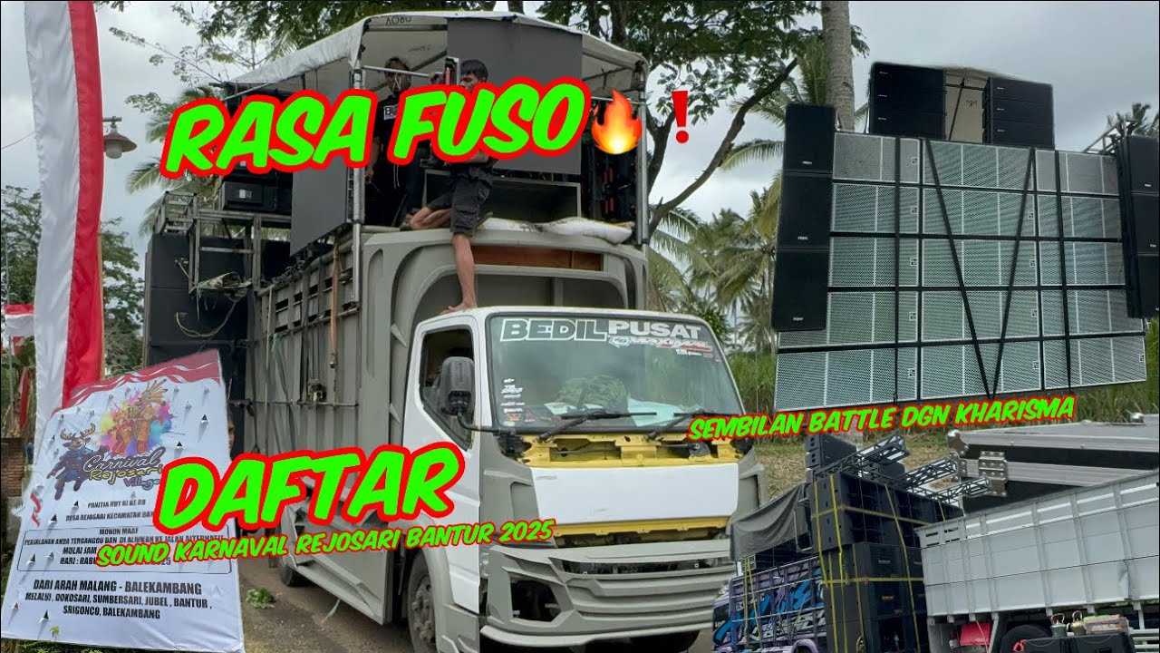 Full battle Rasa Fuso❗️Daftar sound karnaval Rejosari Bantur 2025 