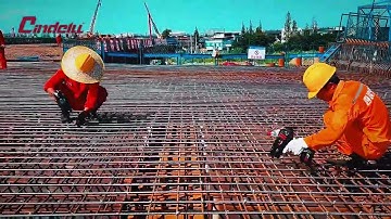 Cindelu rebar tying machine XDL-25A used on construction field