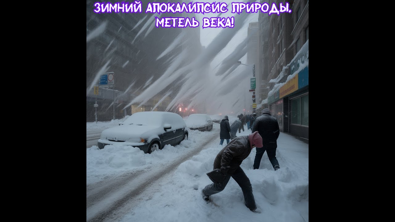 Зимний апокалипсис природы. Метель века! Премьера песни!