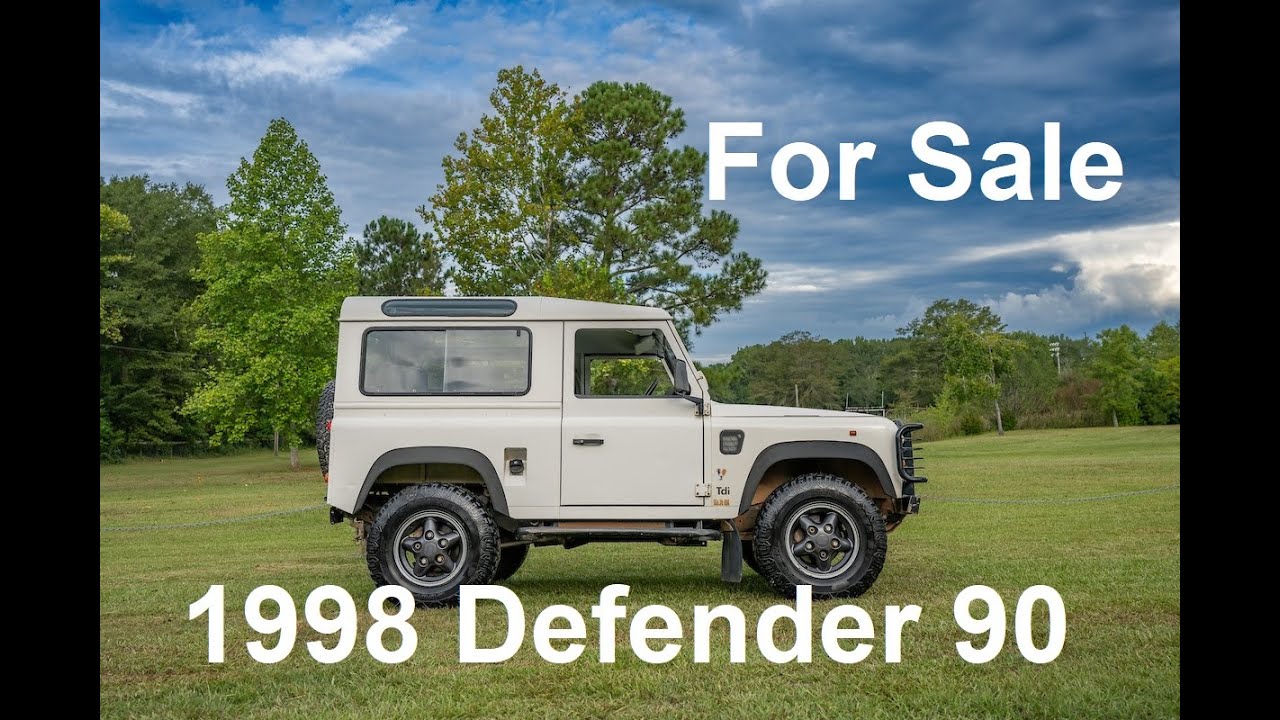 1998 Land Rover Defender 90 Station Wagon 300TDI 5 Speed White Dry Climate For Sale Aiken, SC