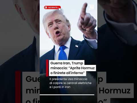 Video Trump minaccia centrali elettriche e ponti in Iran: Aprite lo Stretto, bastardi