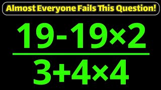 Only Sharp Minds Can Solve This Confusing Math Puzzle Correctly!
