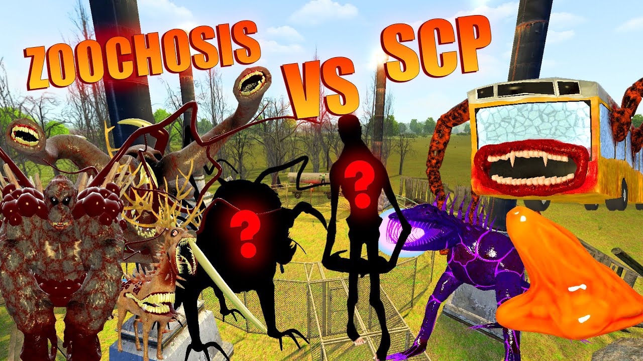 ZOOCHOSIS monster Vs. SCP all team ?? SIAPAKAH yang terKUAT ? DI GAME garrys mod