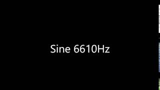 Sine 6610Hz Audio Only