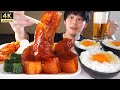 ASMR 辛いまるごと豚の角煮 Spicy Braised Pork Belly EATING SOUNDS | 咀嚼音 | MUKBANG | 먹방