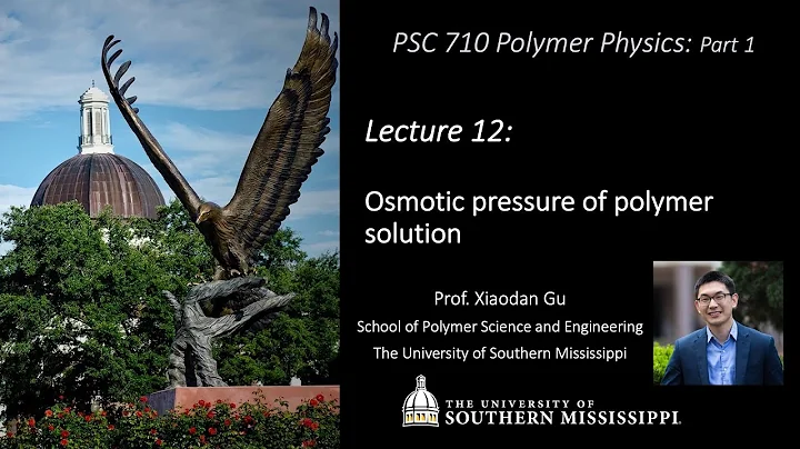 2019 PSC 710 Lecture 12 Osmotic Pressure for polymer solution