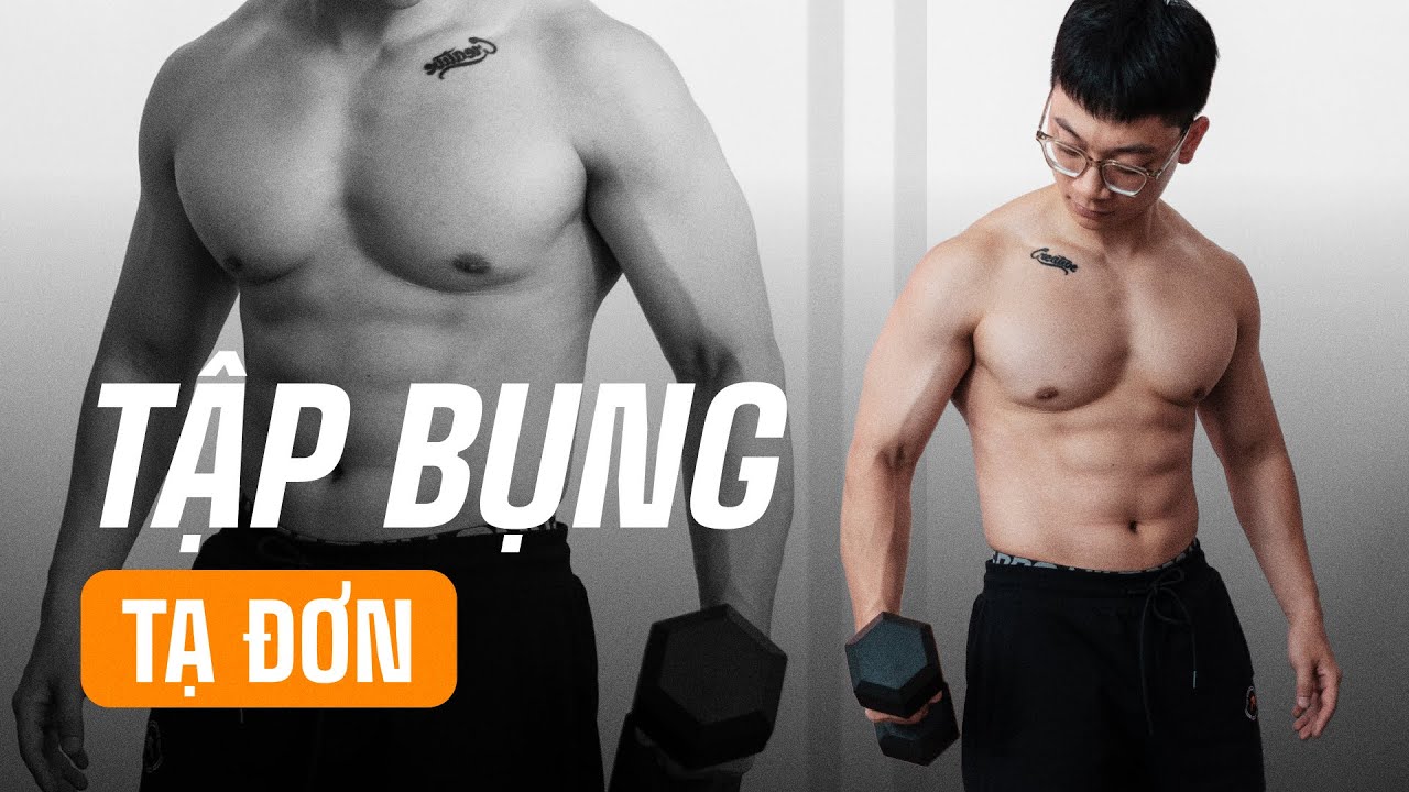 TẬP BỤNG mọi nơi với Tạ Đơn | 1 Tuần Tạ Đơn | Abs Dumbbel Workout | SHINPHAMM