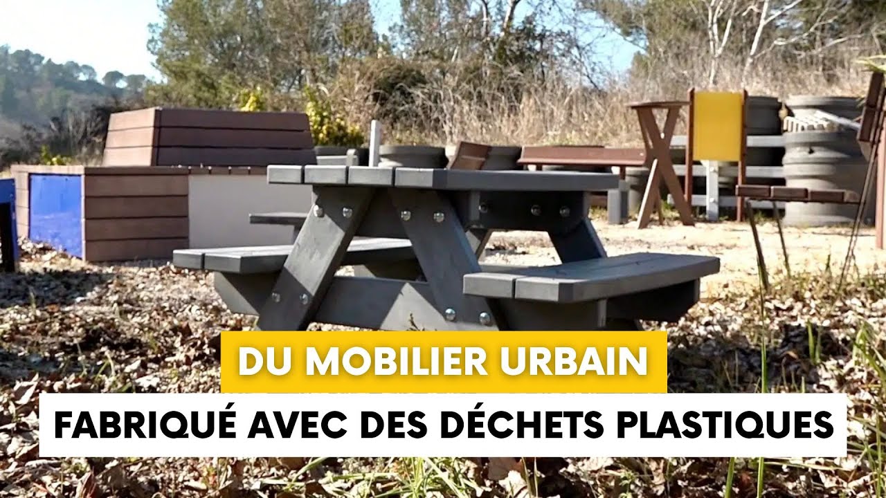 À Gardanne, du mobilier urbain fabriqué à partir de nos déchets plastiques