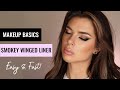 SMOKEY WINGED EYELINER TUTORIAL // Makeup Basics Series | Jolie Beauty | Jolie Cash