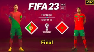 FIFA 23 - PORTUGAL vs. MOROCCO - FIFA World Cup Final - Ronaldo vs. Hakimi - PS5™ [4K]