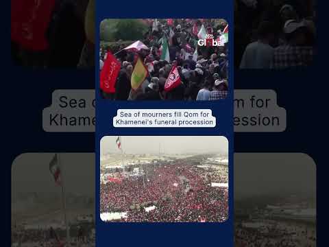 Thousands Join Funeral Procession of Iran’s Ayatollah Ali Khamenei in Qom