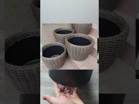 Відро пластикове 8 літрів чорне Ø 28.5 см h=21.5 см (ПолімерАгро), відео 1