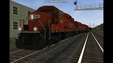 Open Rails: CP MOW Camp Train on the Mactier Sub