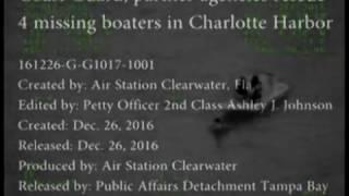 Coast Guard, partner agencies rescue 4 missing boaters in Charlotte Harbor