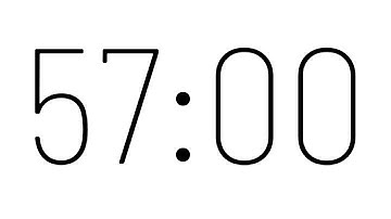 57 Minute Timer with Alarm