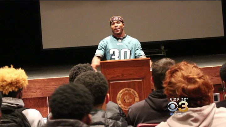 Corey Clement Donates $5,000 To Glassboro High School Football Team