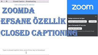 Zoom Programini Gi̇zli̇ Özeli̇kleri̇ni̇ Öğren Closed Captioning I