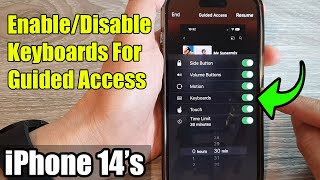 iPhone 14's/14 Pro Max: How to Enable/Disable Keyboards For Guided Access screenshot 3
