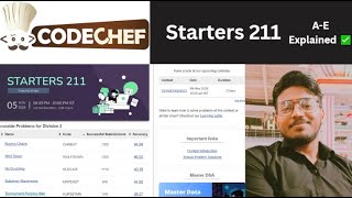 Codechef Starters - 221 | A-E Explained ✅