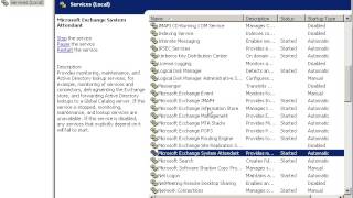 Exchange Server 2003 installation on windows server 2003  (Restart these Services) part 5
